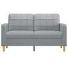 2-personers sofa 140 cm stof lysegrå