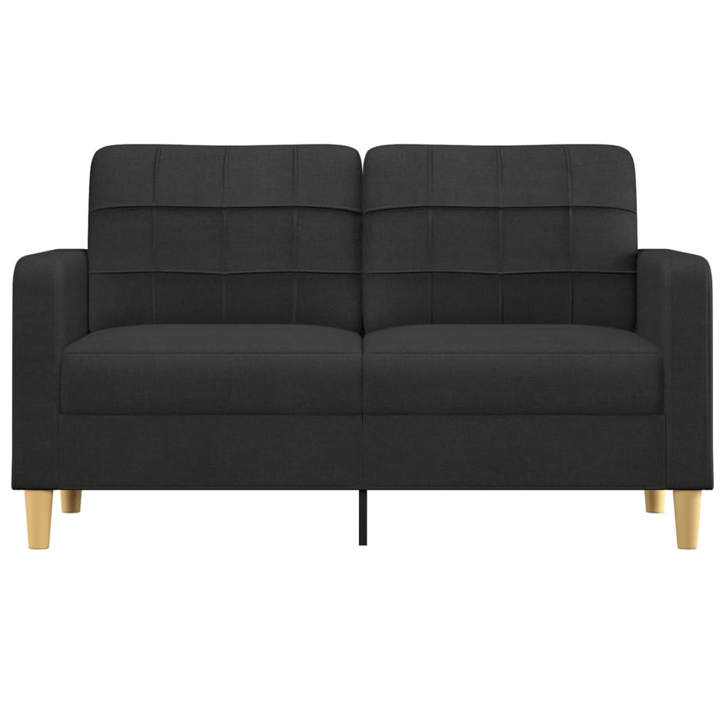 2-personers sofa 140 cm stof sort