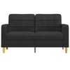 2-personers sofa 140 cm stof sort