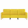 3-personers sofa 180 cm stof lysegul