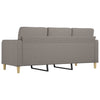 3-personers sofa 180 cm stof gråbrun