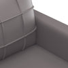 2-personers sofa 120 cm kunstlæder grå