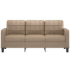 3-personers sofa 180 cm kunstlæder cappuccino
