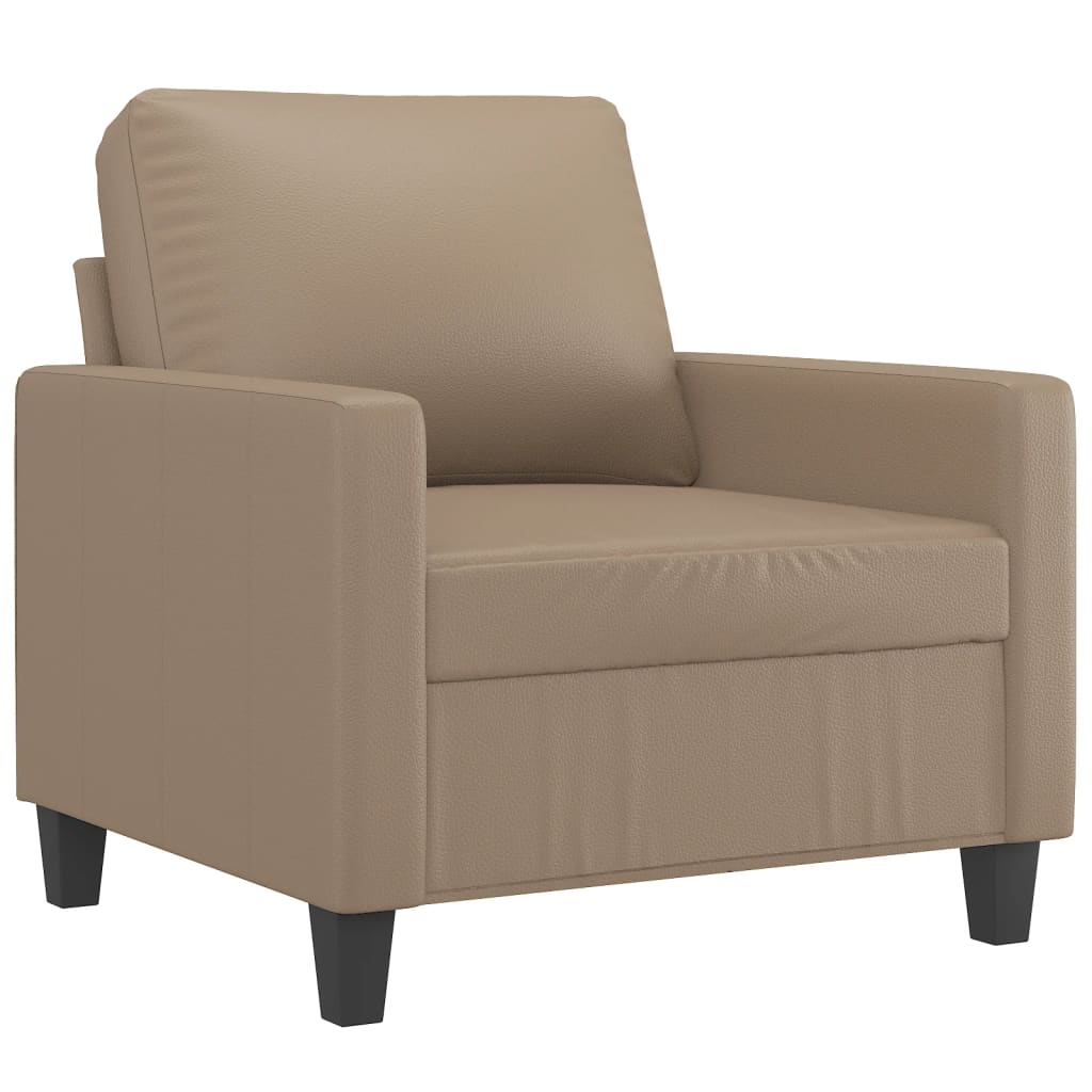 lænestol 60 cm kunstlæder Cappuccino