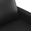 2-personers sofa 140 cm kunstlæder sort