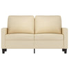 2-personers sofa 120 cm stof cremefarvet