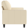 2-personers sofa 140 cm stof cremefarvet