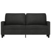 2-personers sofa 140 cm stof sort