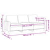 3-personers sofa 180 cm stof brun