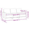 3-personers sofa 180 cm stof lysegul