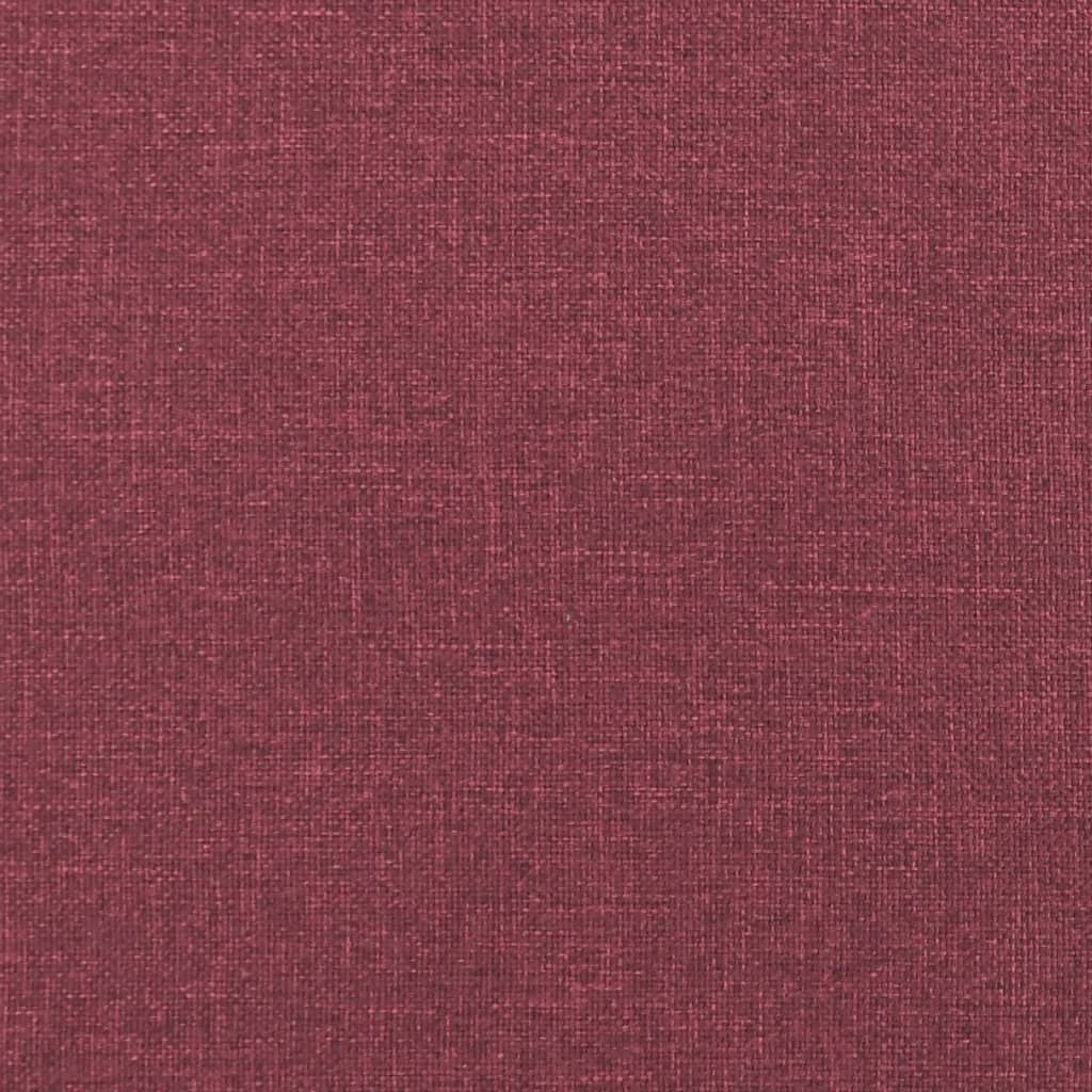 3-personers sofa 180 cm stof vinrød