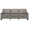 3-personers sofa 180 cm stof gråbrun