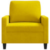 lænestol 60 cm velour gul