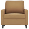 lænestol 60 cm velour brun