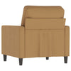 lænestol 60 cm velour brun