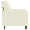 lænestol 60 cm velour cremefarvet