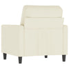 lænestol 60 cm velour cremefarvet