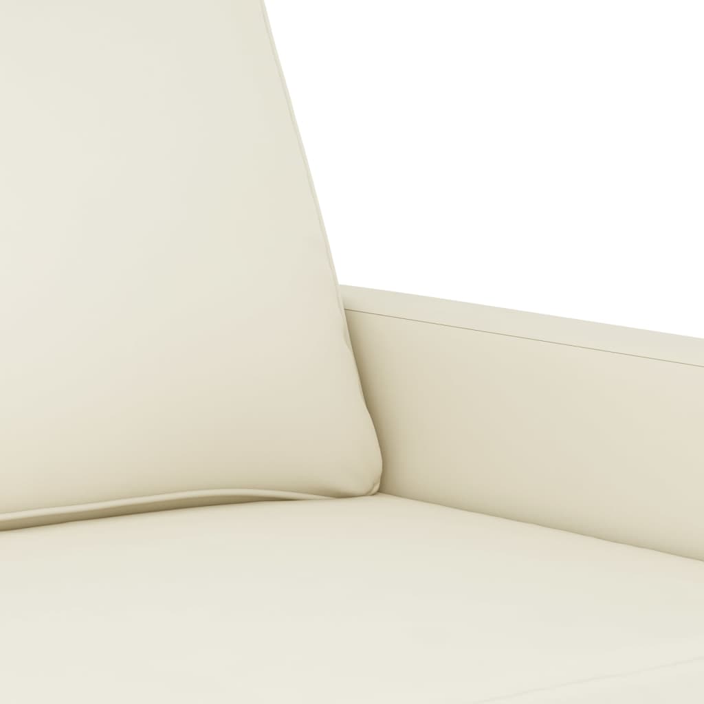 lænestol 60 cm velour cremefarvet