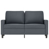 2-personers sofa 120 cm velour mørkegrå