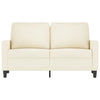 2-personers sofa 120 cm velour cremefarvet