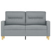 2-personers sofa 120 cm stof lysegrå