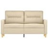 2-personers sofa 120 cm stof cremefarvet