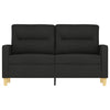2-personers sofa 120 cm stof sort