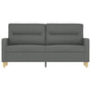 2-personers sofa 140 cm stof mørkegrå