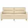2-personers sofa 140 cm stof cremefarvet