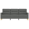 3-personers sofa 180 cm stof mørkegrå