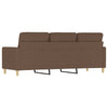 3-personers sofa 180 cm stof brun