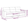 3-personers sofa 180 cm stof brun