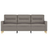 3-personers sofa 180 cm stof gråbrun