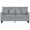 2-personers sofa 120 cm stof lysegrå