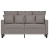 2-personers sofa 120 cm stof gråbrun