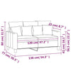 2-personers sofa 120 cm stof gråbrun