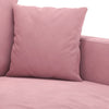 lænestol 60 cm velour lyserød