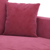 lænestol 60 cm velour vinrød