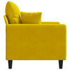 lænestol 60 cm velour gul