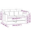 2-personers sofa 120 cm fløjl vinrød