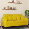 2-personers sofa 140 cm fløjl gul