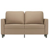 2-personers sofa 120 cm kunstlæder cappuccino