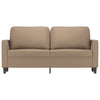 2-personers sofa 140 cm kunstlæder cappuccino