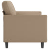 3-personers sofa 180 cm kunstlæder cappuccino