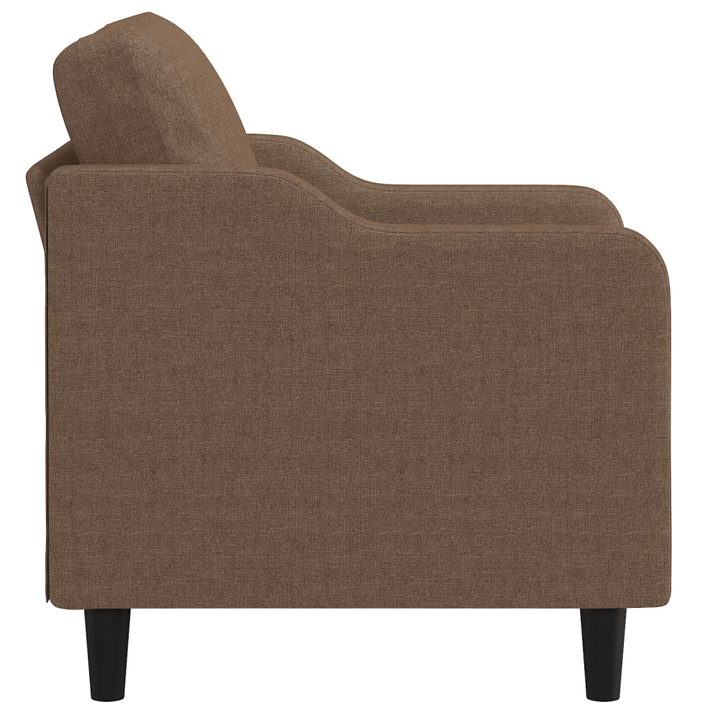 lænestol 60 cm stof brun