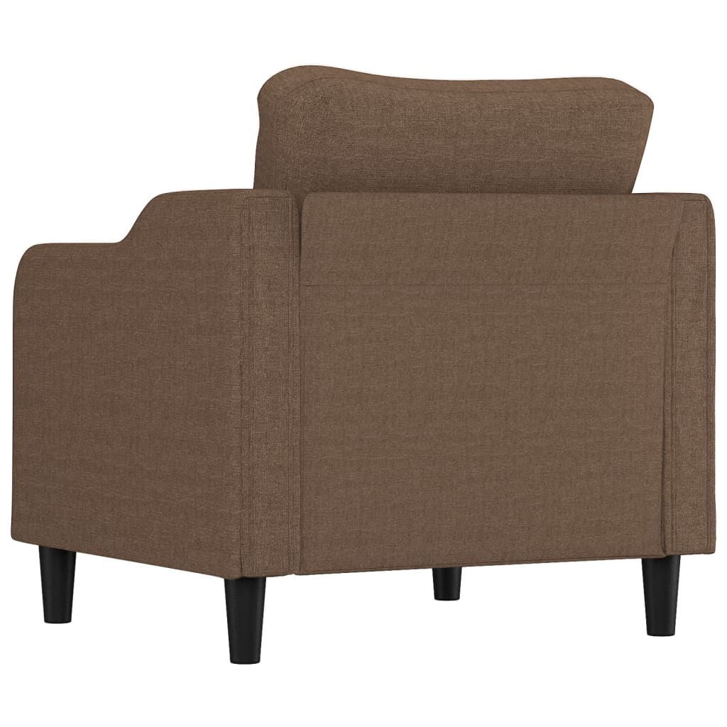 lænestol 60 cm stof brun