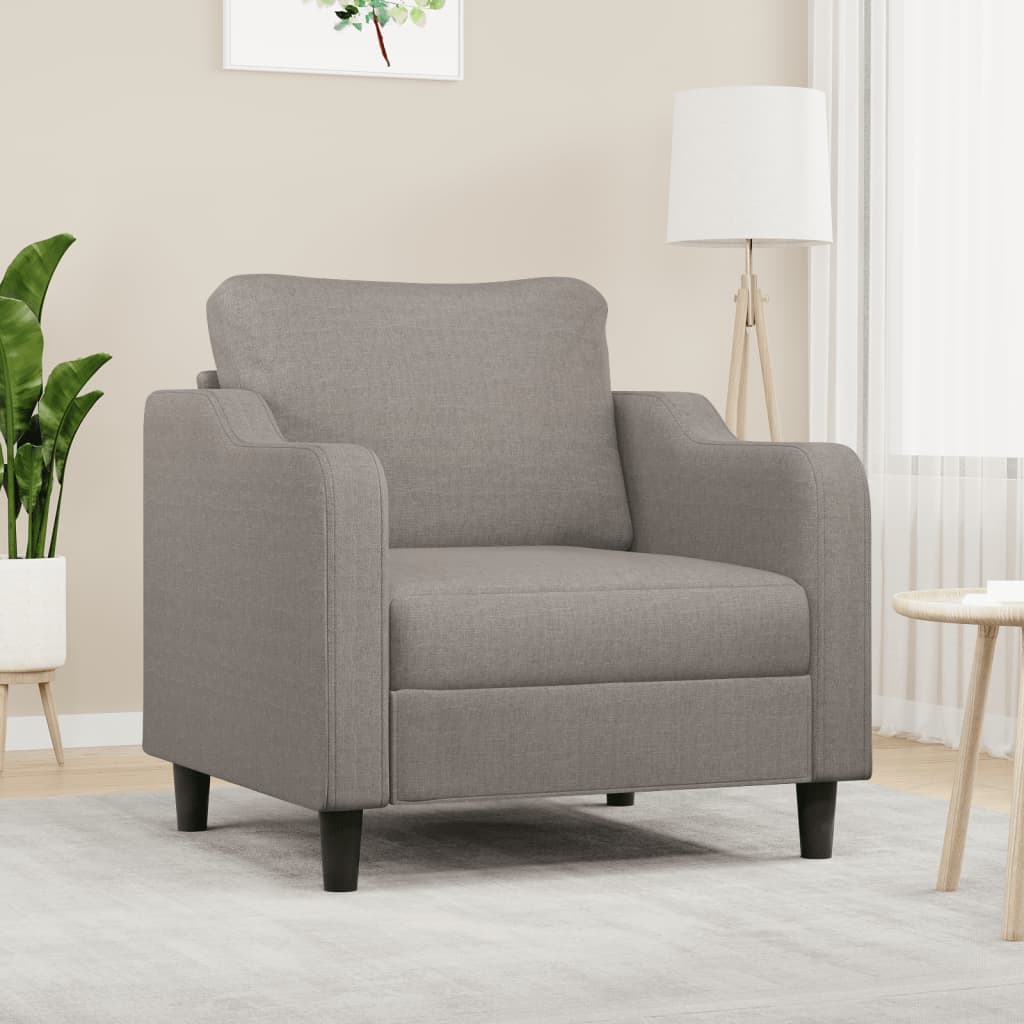 lænestol 60 cm stof gråbrun