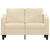 2-personers sofa 120 cm stof cremefarvet
