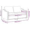 2-personers sofa 120 cm stof brun