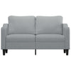 2-personers sofa 140 cm stof lysegrå